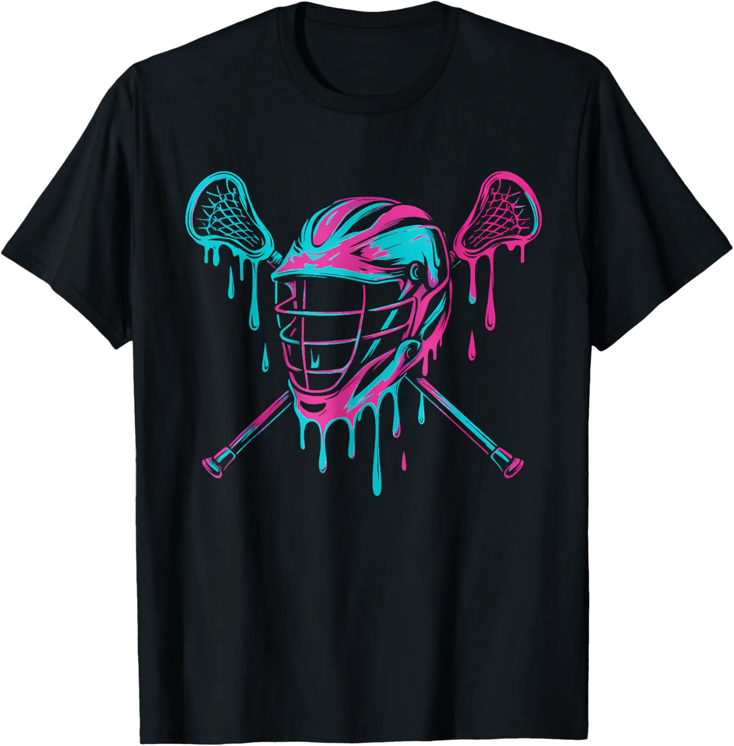 Lacrosse Drip for Boys Helmet Lax - Sticks Cool Graphic T-Shirt - Jeremiahfor Shop 60KB0FDRDW2WM