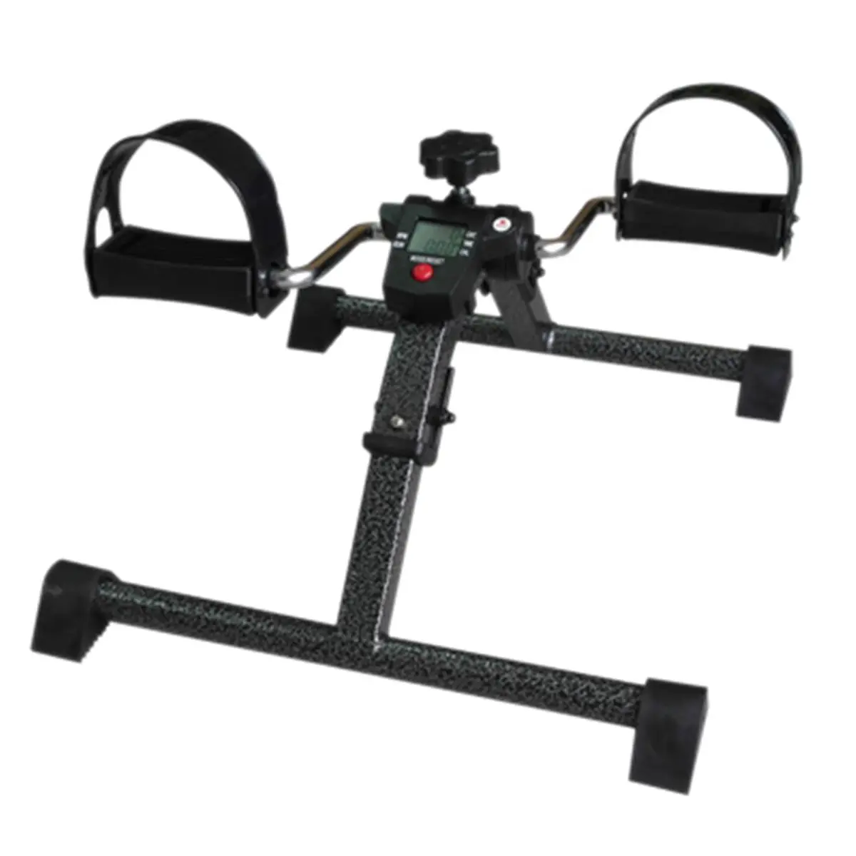 212 MAIN Fold-Up Pedal Exerciser - Compact Mini Cycle with Adjustable Tension, Adjustable Strap, Digital LCD Display, RPM Tracking, Wide Base for Home Workout Upper & Lower Body Training