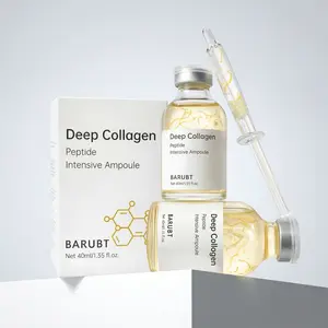 【BARUBT】2 Bottles Deep Collagen Peptide Ampoule Syringe Serum 40ml Anti Aging Concentrate for Skin Care Intensive Ampoule with Peptide Formula and Syringe Design Mother's Day Gift, Concentrated