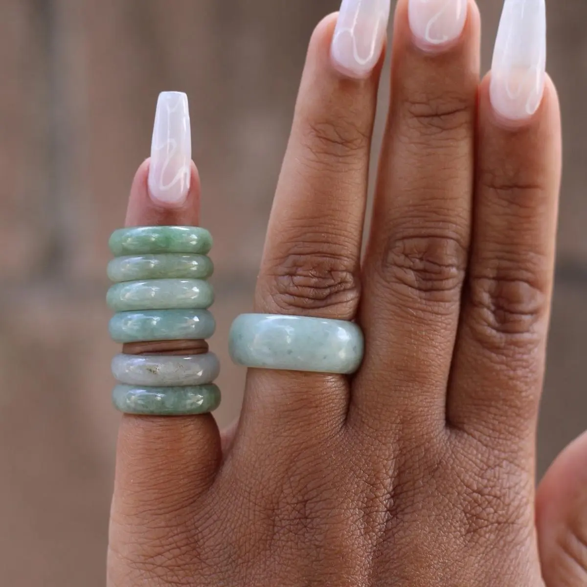 Jade Rings - Wealth, Longevity, Wisdom, Attract Good Luck.