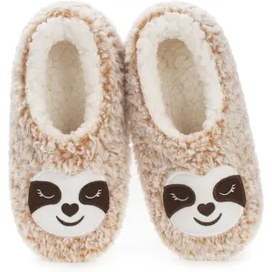 F-SOK27  Cute Animal Slippers for Kids Girls Women, Fuzzy House Socks with Soft Anti-Skid Soles - Unique Gifts for Mom and Animal Lovers!