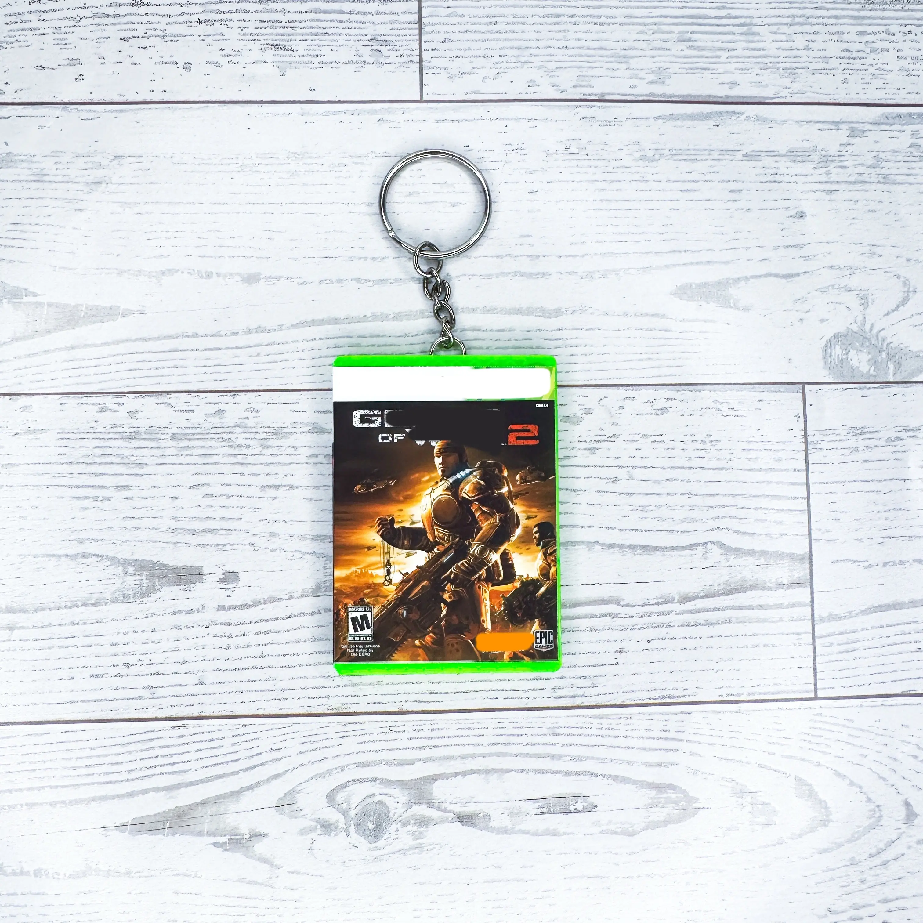 Mini Case Keychain Inspired by GoW2| Magnetic Opening Case with Mini Disc