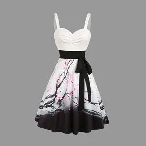 Mini dress with sweetheart neckline fiber Casual Fabric Medium Womenswear Sleeveless Stretchable