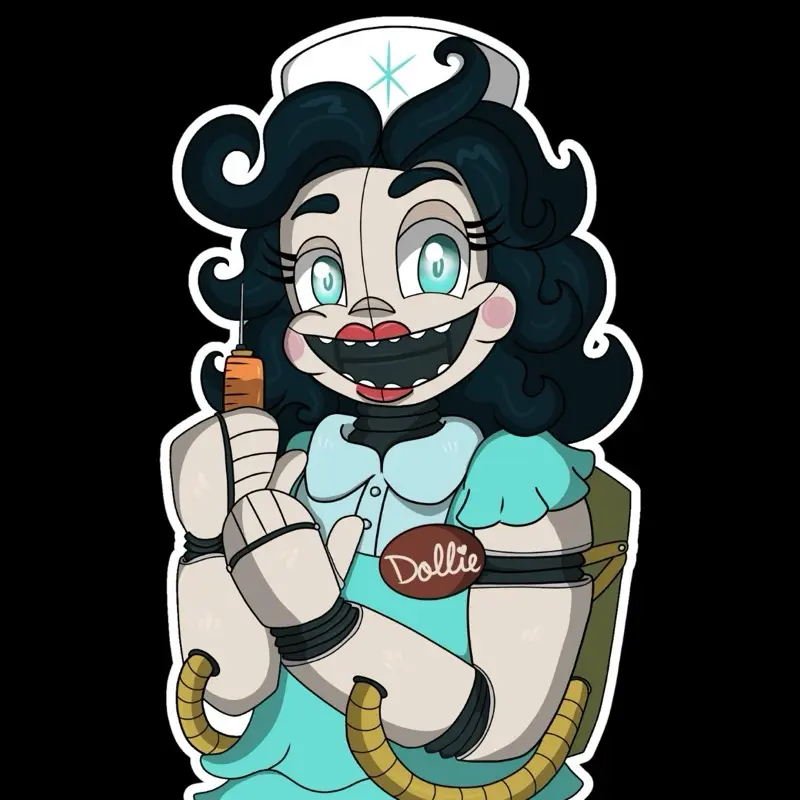 Dollie’s Doll Hospital FNAF Decorative Waterproof Sticker
