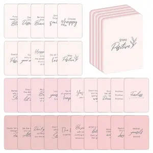 30pcs Motivational Cards - Unique Inspirational Affirmation Cards, Self-Encouragement Cards for Women Men, Positive Affirmation Cards, Kindness Cards, Lunch Box Notes, Lunchbox Notes Cards, Thoughtful Notes, Inspiring Messages, Portable