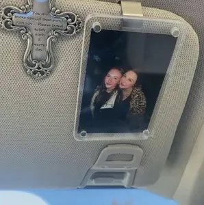 2PCS Personalized Polaroid Photo Car Visor Clip -Custom Sun Visor Decoration for Couples- the Perfect Gift for Loved Ones on All Special Occasions