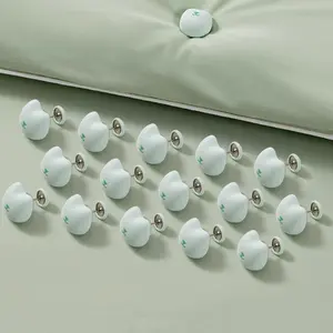 30 Pieces Animal-Shaped Duvet Clips – Comforter & Curtain Pins, Use as Duvet Donuts or to Secure Upholstery (30, Light Green – Cat)