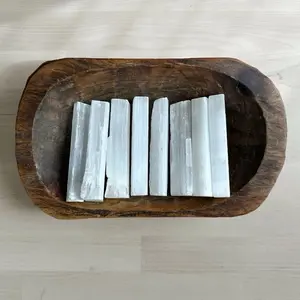 Selenite Wand for Energy Clearing and Crystal Cleansing