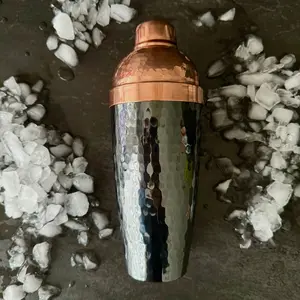 Mexican Handmade Copper Shaker 24 oz. Cobbler- Black Nickel