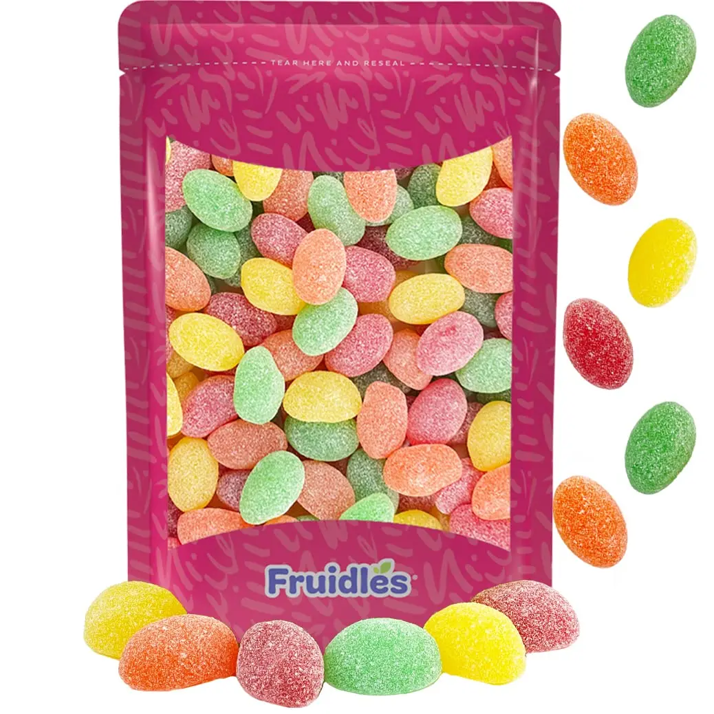 Fruidles Easter Jelly Eggs- Sanded Candy Treats, Fun and Festive Holiday Snacking, Party flavor (Half-Pound)