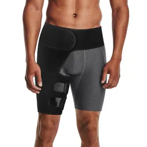 Unisex Hip Brace Support - Breathable Neoprene with Elastic Straps for Sciatica Pain, Tendonitis, Hamstring & Thigh Injuries