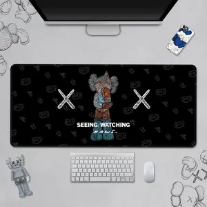 Name: Hypebeast XXL Desk Mat – Streetwear Inspired Mouse Pad, SEEING / WATCHING Cartoon Character Design, Large Gaming & Office Setup