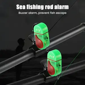 2PCS/4 PCS Fishing Bite Alarm with LED Light, Fish Bite Alarm Sound Alert Bell, Clip-On Electronic Fishing Alarms Bite Alarms for Fishing, 2026 New Sensitive Smart Electronic Fishing Bells for Rods