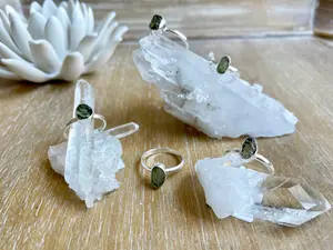 Moldavite Ring || Size 8