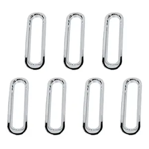 Front Grill Mesh Grille Insert Frame Trim Ring Cover, JK Specific Car Exterior Accessory, Car Accessories for Jeep Wrangler JK 2007-2017