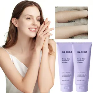 BARUBT facial hair removal cream is gentle for daily use, effectively cleanses fine hairs, cares for the face, and gently purifies the skin while removing hair