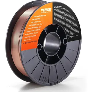 VEVOR Solid MIG Welding Wire, ER70S-6 0.035-inch 11LBS with Low Splatter and High Levels of Deoxidizers for All Position Gas Welding