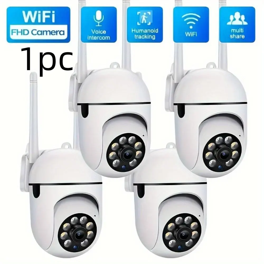 1080P Night-Vision Monitor, 2.4GHz Wi Fi Home Security Camera, Intelligent Motion-Detection, Two-way Audio, Wifi Security Cameras, Wifi Monitoring Camera, Wifi Surveillance Camera, Home Security Cctv, Home Camera System