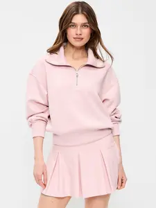 Old Navy Women's Bounce Fleece Half-Zip Pullover Sweatshirt