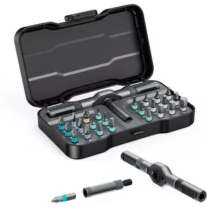 66-In-1 Ratchet Screwdriver Set, Magnetic Screwdrivers with S2 Steel Heads, Soft Shafts, Combination Tool for Furniture Assembly, Precision Repair, Magnetic Multipurpose Screwdriver