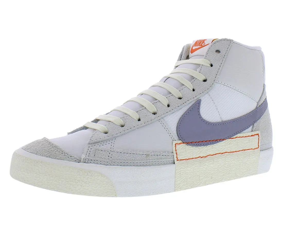 NIKE Blazer Mid Pro Club Men's Mid-Top Athletic Trainer, Mixed-Material Casual Footwear and Walking Shoes, Sneaker, Sports Shoes
