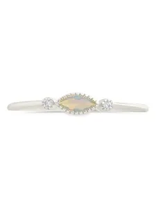 Sterling Silver Karina CZ Mother of Pearl Ring