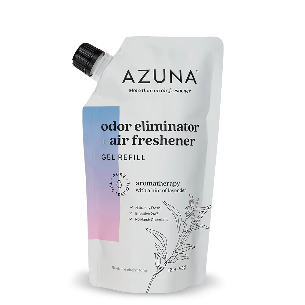 Azuna Natural Refill Air Freshener Gel Tea Tree Oil Odor Eliminator for Home,12oz