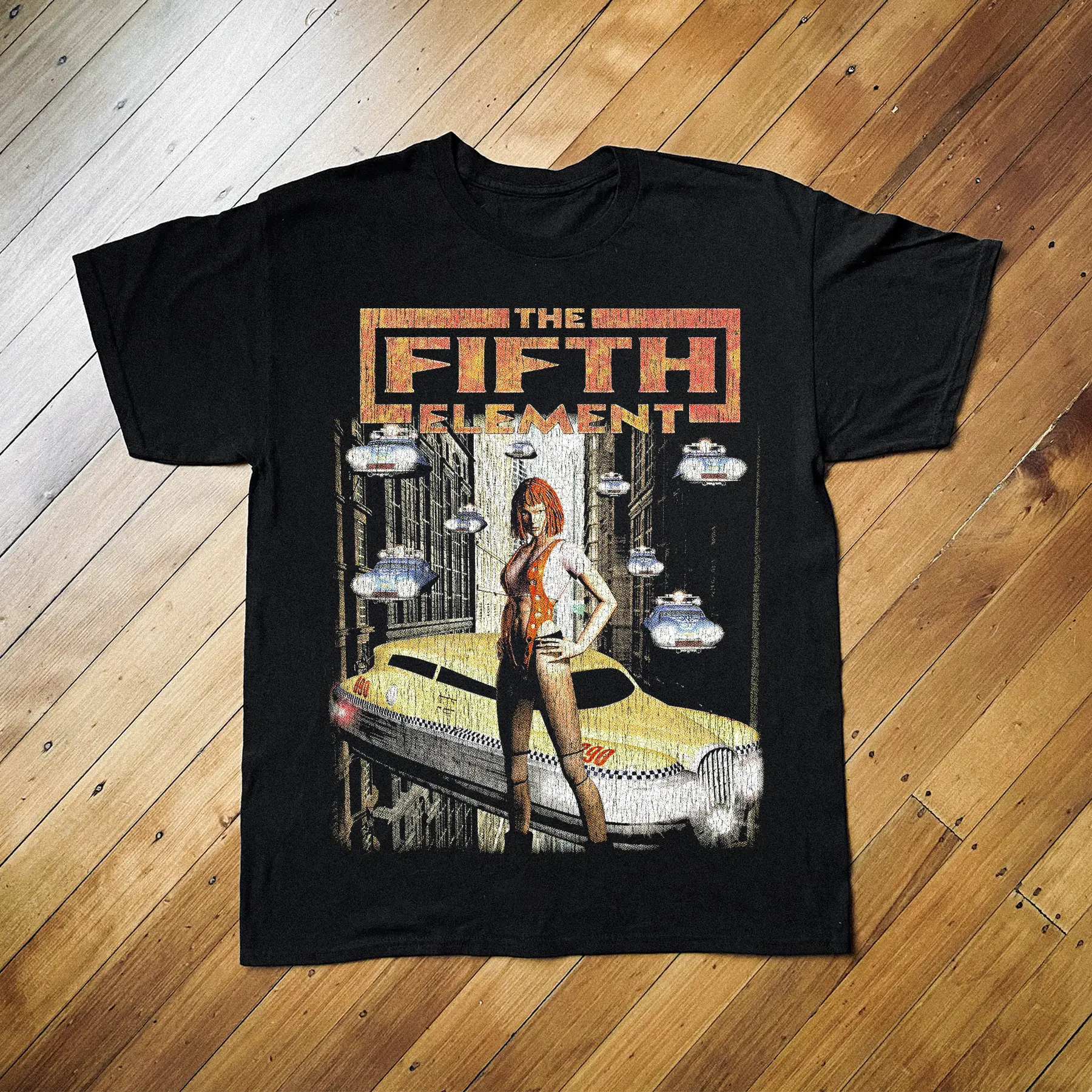 98 Fifth Element Ps1 Black T-Shirt Unisex Fashion Clothing for Men & Women