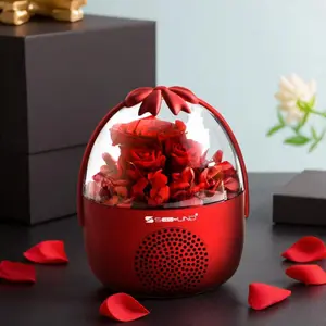 Everlasting Rose Bluetooth-compatible Speaker, Wireless Speaker, Home Decor Gift, Perfect for Birthday, Anniversary, Christmas, Valentine's Day, Mother's Day