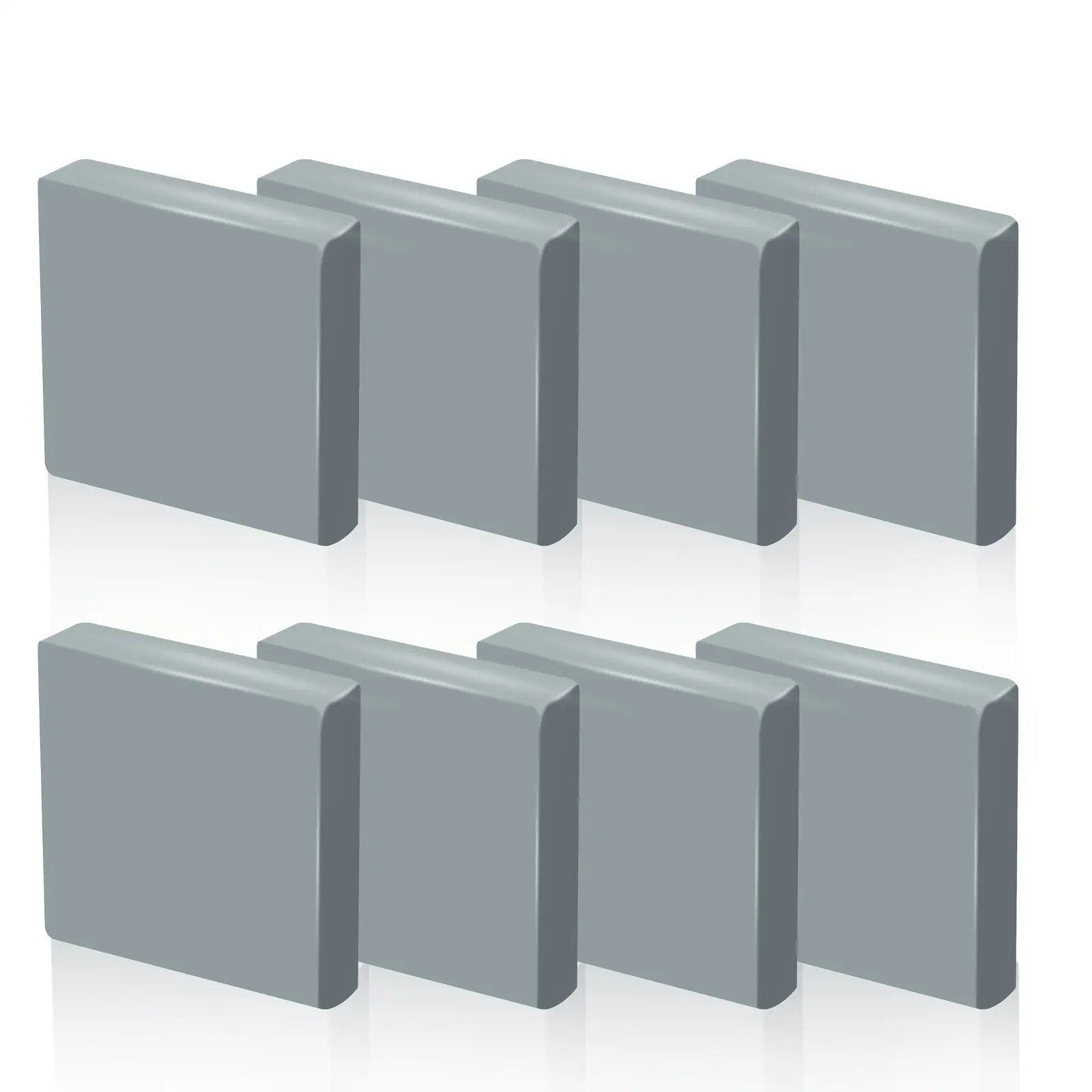 Kneaded Erasers for Artists, Drawing Large Size Grey Kneadable Eraser, Absorbent Kneaded Eraser for Art Supplies, Charcoal Pencils, Sketching Supplies, Desk Supplies, Classroom Supplies (8 Pack)