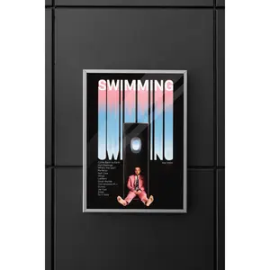 Mac Miller Swimming Poster • Black Album Cover Print • Emotional Rap Art • Aesthetic Music Wall Decor | wall art poster