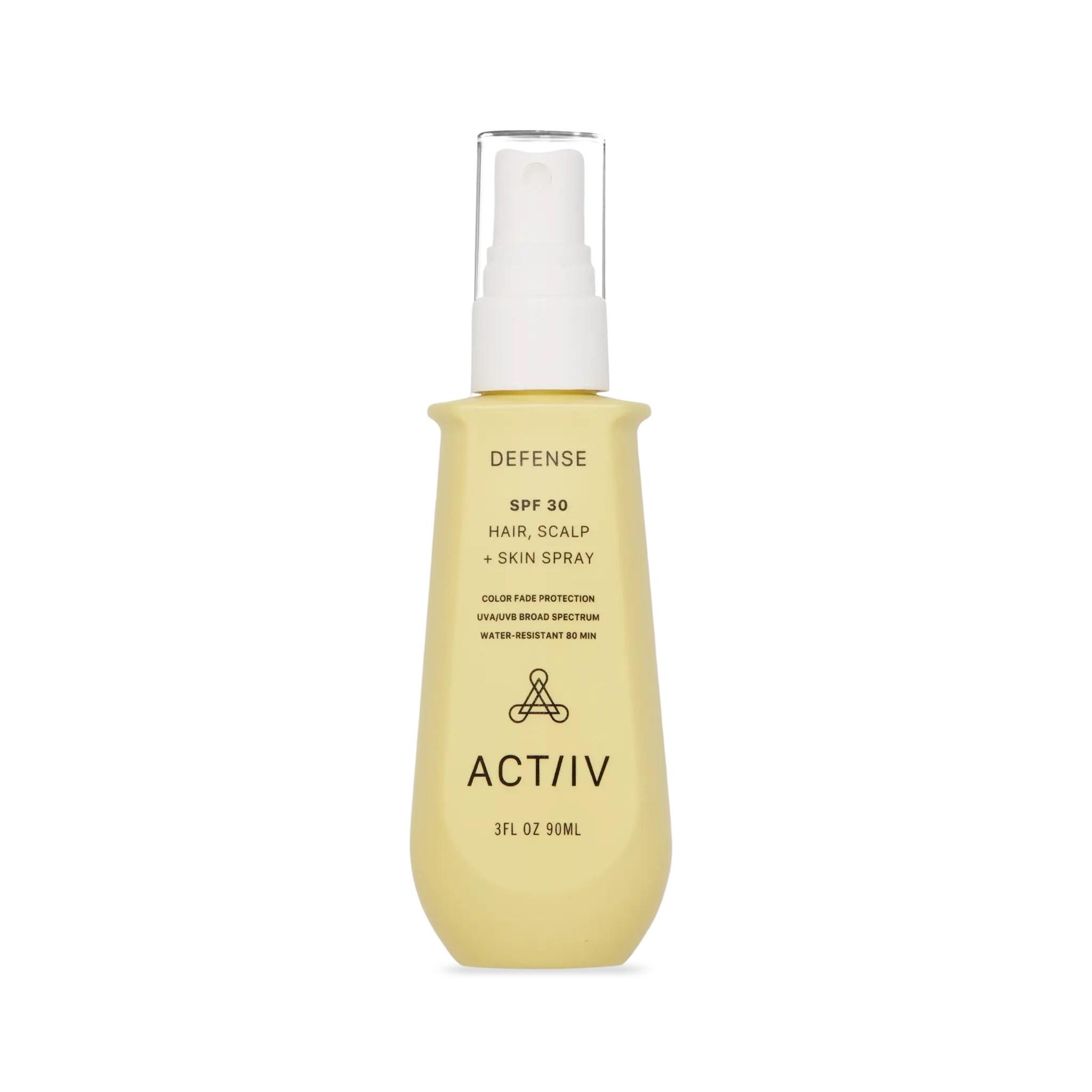 ACTIV Defense SPF 30 Hair Scalp & Skin Spray - 3oz Nourishing Formula for Sun Protection & Scalp Health