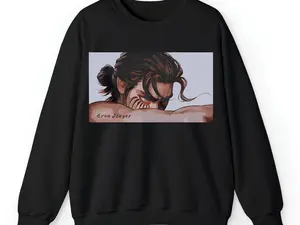 Eren Yeager Sweatshirt, Attack On Titan Anime Sweatshirt All Size Menswear Hoodie Sweaters Tops Underwear Pullover Bestie Crewneck Black Long Sleeve