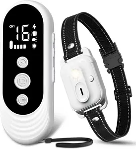 Dog Shock Collar, 3300ft Dog Training Collar with Remote, IPX7 Waterproof Rechargeable Sleek Modern Shock Collar for Small, Medium, Large Dogs with Beep, Vibration, Safety Shock, Light Mode, 8-120 lbs