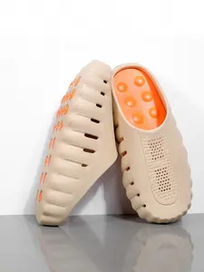 Men's Trendy Outdoor Sports Sandals, Unisex Massage Beads Design, Height Boost Anti-Slip, Fashionable Home Gym Shoes