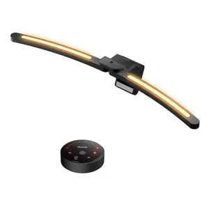 Quntis Curved Monitor Light Strip with Remote Control 26-inch LED Light Bars Independently Rotatable Dual Adjustable Desk Lamp for Curved Screens