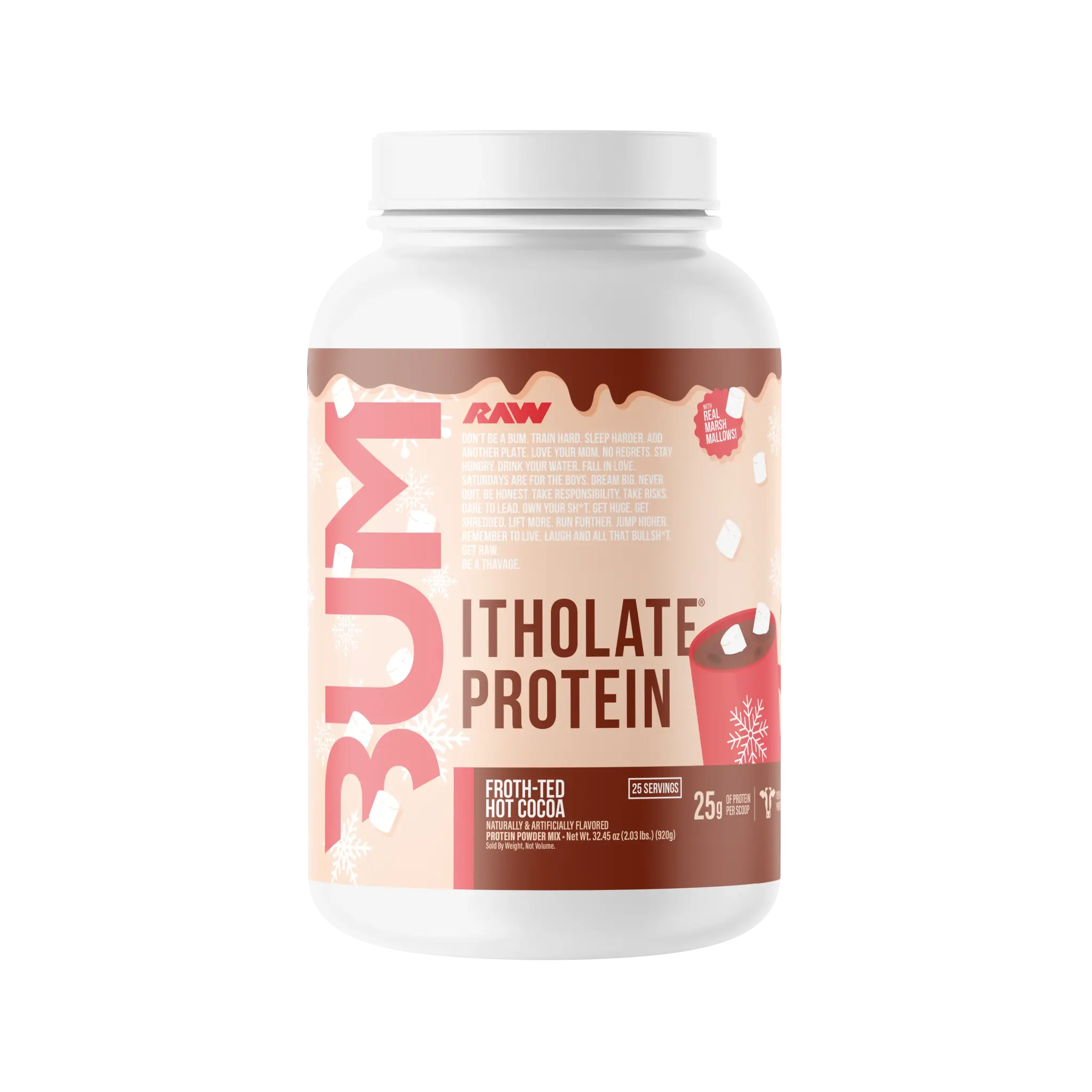 Raw Nutrition  Itholate Protein 25 Servs - Original whey Protein Isolate  Formula for Rapid Energy and Muscle Support