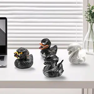 Terrifying Duck Ornament, Resin Halloween Decor, Creative Desk Decoration, Home Office Collectible, Movie Character Replica, Spooky