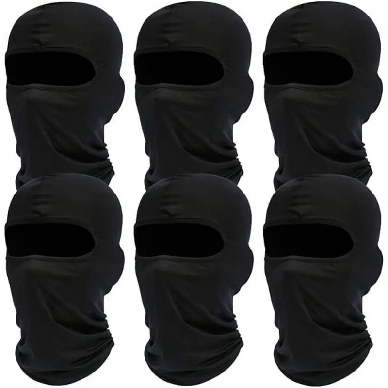 6 Pack Neck Gaiter Bandana Face Mask Cooling Gator Mask Ski Neck Scarf Breathable Face Cover Balaclava