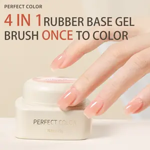 Builder Gel for Nail Extensions, 20g LED UV Hard Fiber Gel, Clear Pink Nudes Builder Nails Gel with Lamp Brush  Nails Strengthener Gels for Extension，12 Nude Color Options for Salon & DIY Use, DIY Nail Art