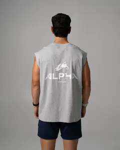 Alpha Tank - Med Heather Grey