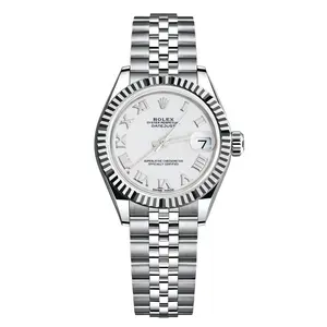 Rolex Datejust 31 178274 Automatic White Roman Dial Fluted Bezel Jubilee Bracelet Ladies Watch WHP032728