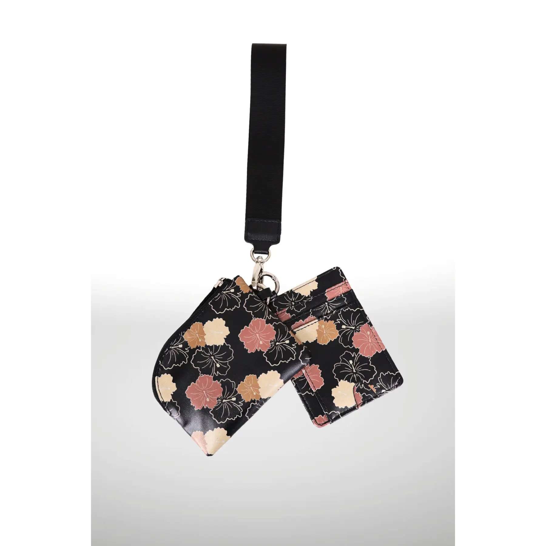 MULTI HIBISCUS POUCH KEYCHAIN
