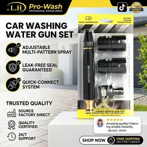 【Summervibes】Home high-pressure car wash water gun with booster nozzle and hose, portable handheld water sprayer, a must-have for watering plants and vegetables, car washing, garden cleaning, pet bathing and outdoor rinsing.