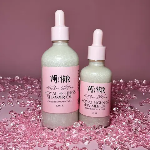 Astro Status Shimmer Body Oil - Cherry Blossom scented