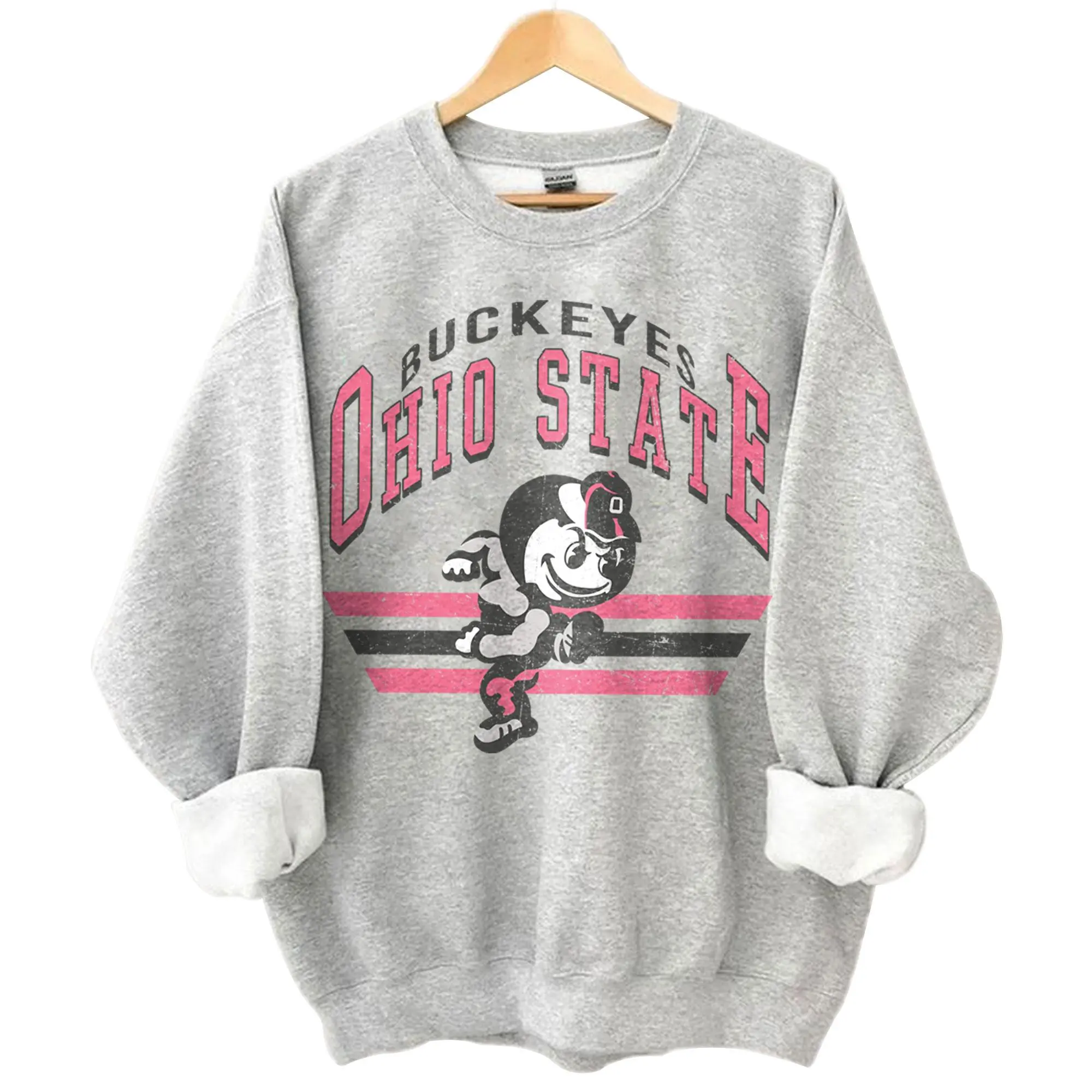 Vintage Sport Team Ohio State Buckeyes With T-Shirt, Sweater, Hoodie, Graphic Basketball - Football - Baseball Team Shirt, Gift For Men, Women