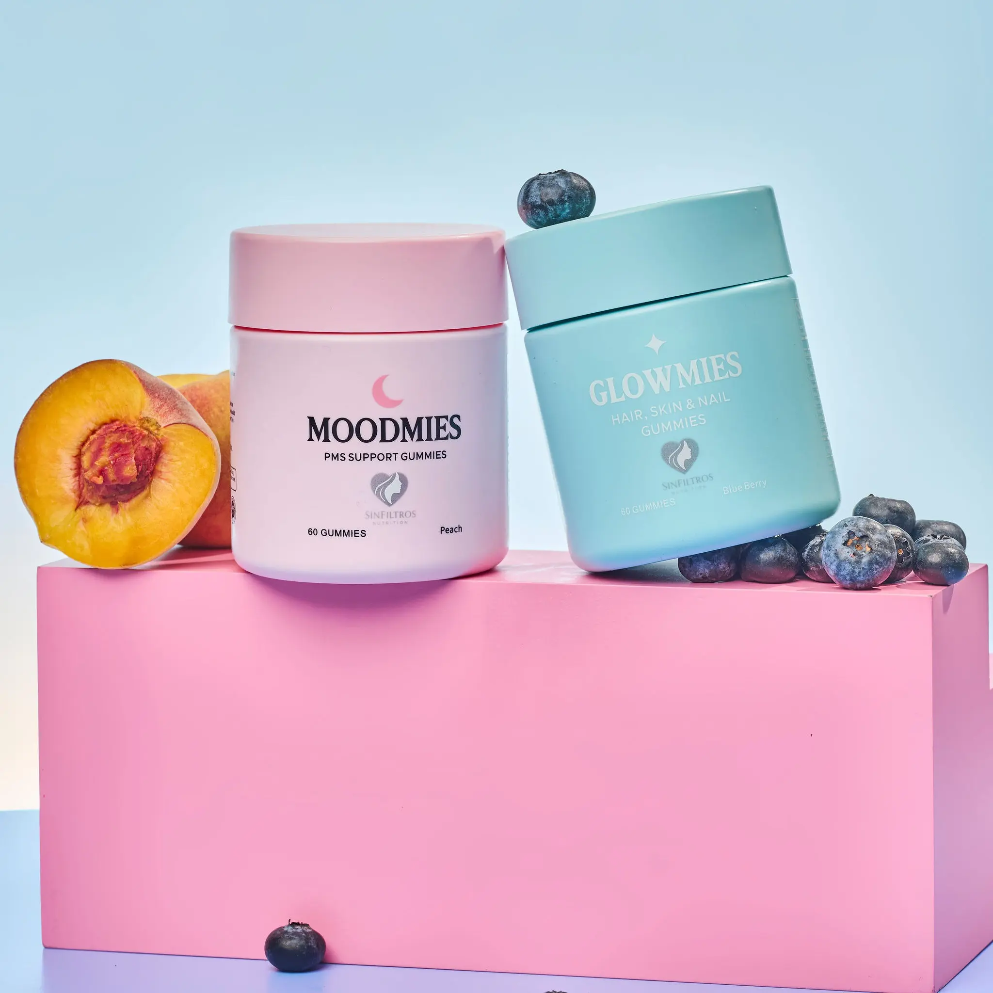 GLOWMIES Hair & Nail Care Gummies + MOODMIES PMS Support Dietary Supplements for Women’s Healthcare, Hormonal Balance, PMS Relief, Hair Wellness, and Skin Care,are, Hormonal Balance, PMS Relief, Hair Wellness, and Skin Care