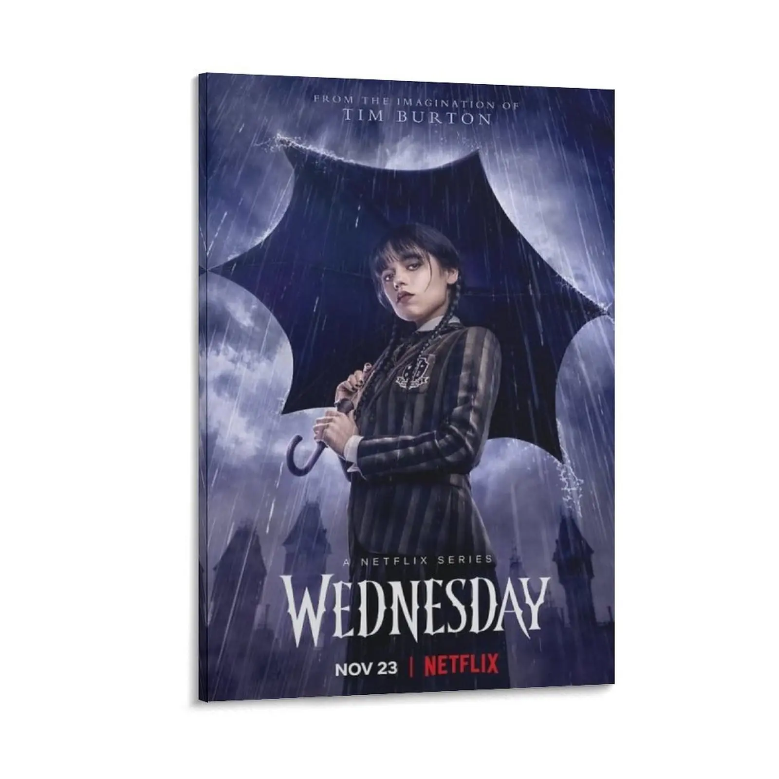 Artistic Wednesday Movie Poster Canvas Print - Home Decor for Bedroom, Office - Giftable Wall Art Decoration