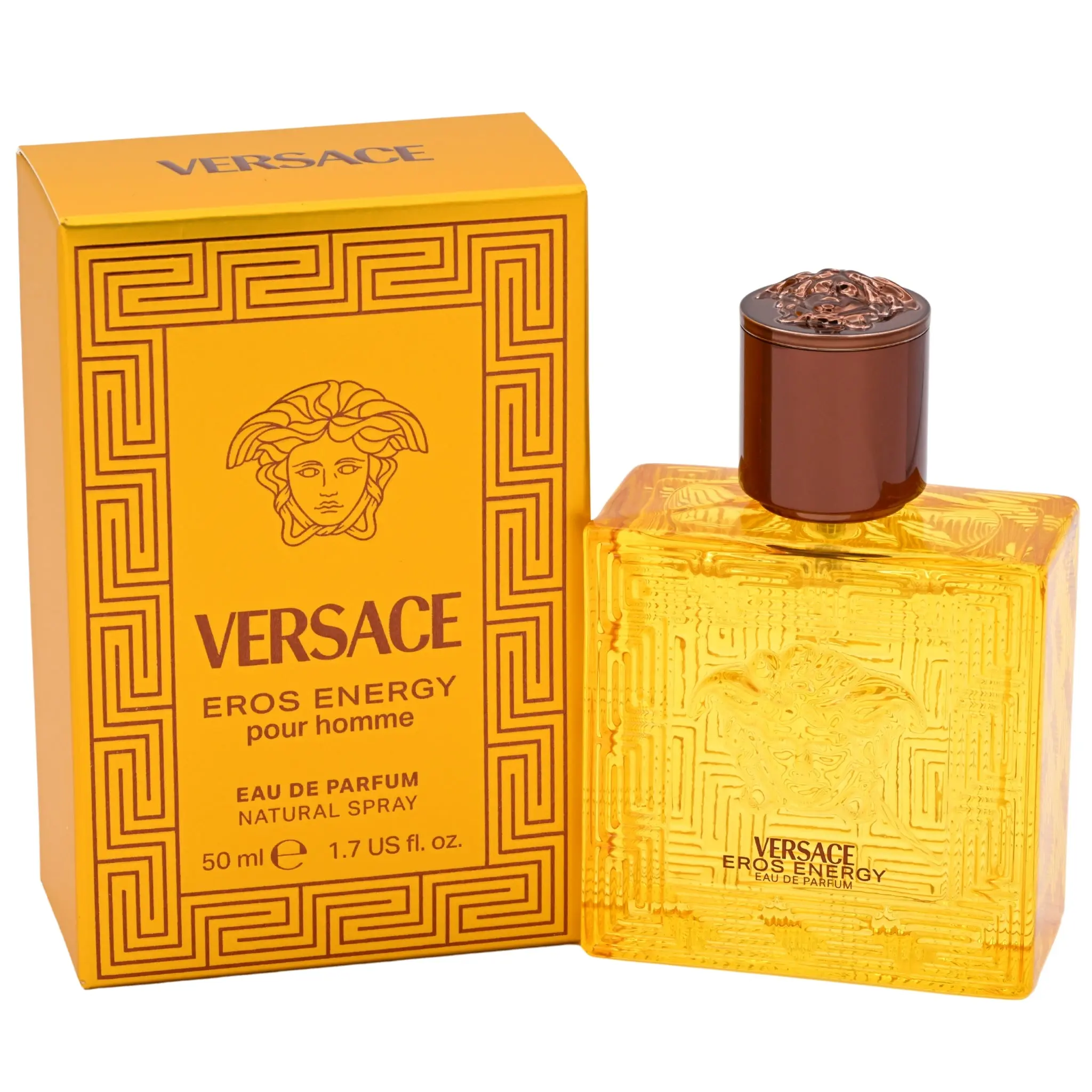 Gianni Versace Eros Energy Men's EDP Men's Cologne - Italian-Inspired, Glamorous Empowering Fragrance with Radiant Citrus Notes, 1.7 fl oz, New in Box, Italian-Inspired Men's Fragrance