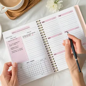 1pc 52 Week Undated Weekly Planner with Habit Tracker, Goal Setting, To Do List and Notes, Perfect for Time Management, Productivity and Back to School